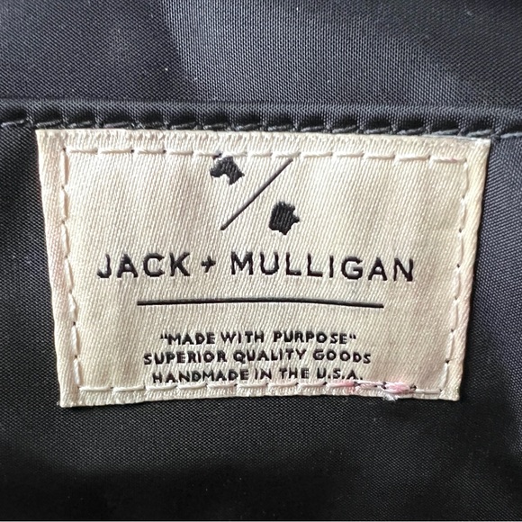 JACK + MULLIGAN Presley Leather Unisex Brown Zip Toiletry Dopp Kit Makeup Pouch - Picture 9 of 9